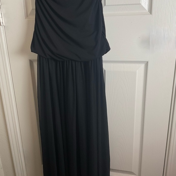 ZARA COMBINED DRAPED MIDI DRESS - Black Woman’s Size medium - Picture 6 of 15